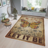 Vintage Whisper Words of Wisdom Let It Be With Butterfly Rug