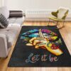 Whisper Words of Wisdom Let It Be With Lips Hippie Area Rug