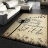 Music Notes Background Whisper Words Of Wisdom Let It Be Area Rug