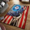 Maritime Security Us Coast Guard 4th Of July American Flag Rug