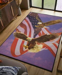 4th Of July Eagle Flag Rug