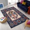 Personalized Vintage Eagle 4th Of July Rug