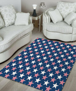 USA Star Pattern 4th Of July Independence Day Rug