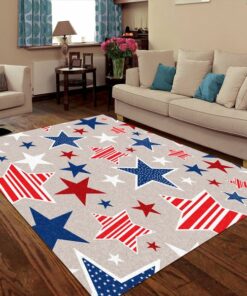 4th Of July American Independence Colorful Rug