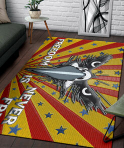 US Independence Day 4th Of July Eagle Minimal Face Freedom Is Never Free Rug