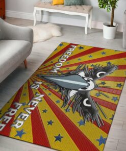 US Independence Day 4th Of July Eagle Minimal Face Freedom Is Never Free Rug