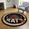 Rusty Rats Hot Rod Floor Round Rugs