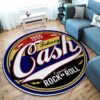 Original Rock And Roll 1955 Hot Rod Area Round Rug