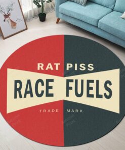 Rat Piss Race Fuels Hot Rod Round Rug