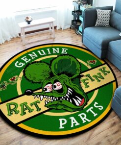 Genuine Fat Fink Parts Hot Rod Round Rug