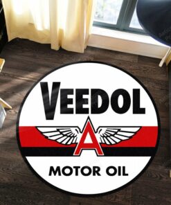 Motor Oil Hot Rod Round Mat