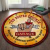 The Busted Knuckle Garage Repair And Despair Under One Roof Hot Rod Round Rug