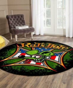 Personalized Rat's Hole Round Rug