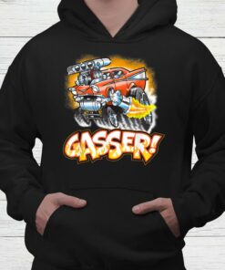 Hot Rod Gasser 57 Drag Racing Street Blown Car T-Shirt