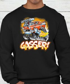 Hot Rod Gasser 57 Drag Racing Street Blown Car T-Shirt
