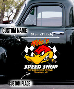 Personalized Mr. Horsepower Large Sticker For Car Door And Window