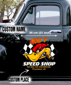 Personalized Mr. Horsepower Vinyl Decals For Car Door And Window