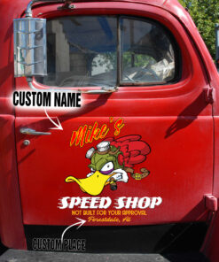 Mr Horsepower Decal, Large Hot Rod Speed Shop Woodpecker Door Car Vinyl Decal