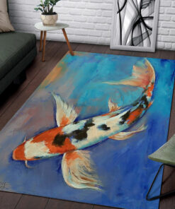 Sanke Butterfly Koi Fish Rug