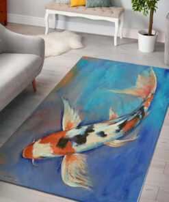Sanke Butterfly Koi Fish Rug