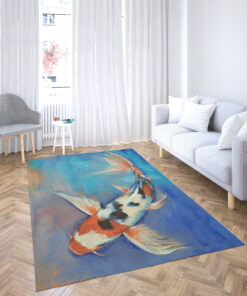 Sanke Butterfly Koi Fish Rug