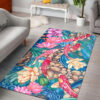 Koi Fish In Lotus Pond Rug Koi Fish Art Rug