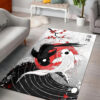 Yin-Yang Pattern Koi Fish Rug