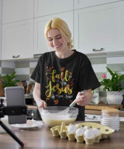 Fall For Jesus He Never Leaves Shirt