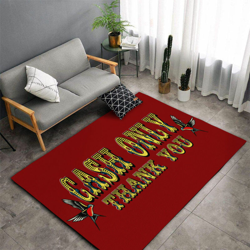 Cash Only Thank You Area Rug For Tattoo Shop