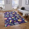 80s Bowling Alley Arcade Carpet For Game Room Rug
