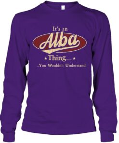 Personalized It's An Alba Thing Shirt