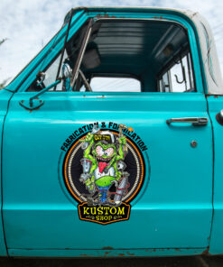Fabrication And Fornication Kustom Shop Rat Fink Decals