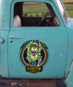 Fabrication And Fornication Kustom Shop Rat Fink Decals