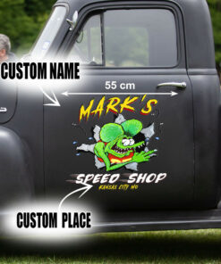 Custom Rat Fink Ed Roth Decals For Car