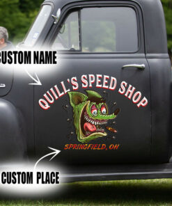 Fink Face Ratrod Window Car Art Decals Set 2 pcs