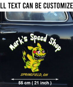 Large Pika Fink Rat Rod Vinyl Wrap Decals