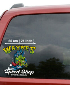 Custom Rat Fink Hot Rod Classic Car Door Vinyl Decals