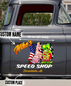 Rat Fink Custom Car Door Art Stickers