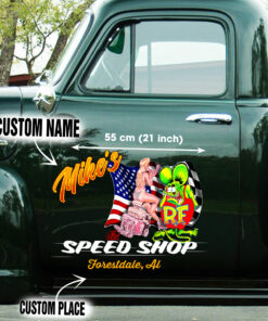 Rat Fink Custom Car Door Art Stickers