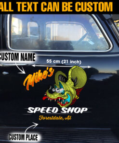Rat Fink Vinyl Lettering Decal For Cars
