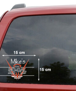 Personalized So-Cal Speed Shop Garage Vinyl Decals For Cars Side Doors And Windows
