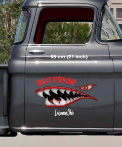 Ww2 Nose Art Warhawk Shark Teeth Hot Rod Vinyl Decals For Cars