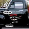 Personalized Hot Rod Flying Tigers Shark Mouth Vinyl Decals For Car