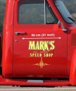 Vintage Truck Door Lettering Pinstripe Decals For Cars