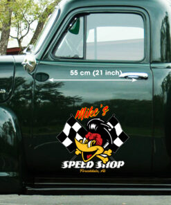 Personalized Hot Rod Mr Horsepower Woodpecker Vinyl Sticker For Cars