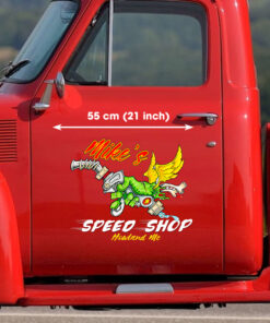 Funny Personalized Rat Fink Vinyl Stickers For Truck, Lowrider, Hot Rod Cars