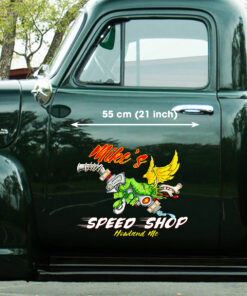 Funny Personalized Rat Fink Vinyl Stickers For Truck, Lowrider, Hot Rod Cars