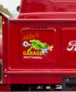 Personalized Hot Rod Rat Fink Hand Build Not Bought Truck Door Decals