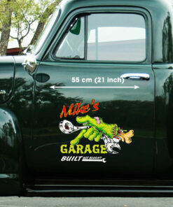 Personalized Hot Rod Rat Fink Hand Build Not Bought Truck Door Decals