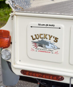 Pack 2 Of Old School Custom Spark Plug Hot Rod Pinstripe Decals